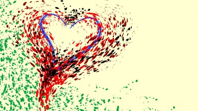 قلب-نقاشی-عاشقانه-رمانتیک-هنری و نقاشی
